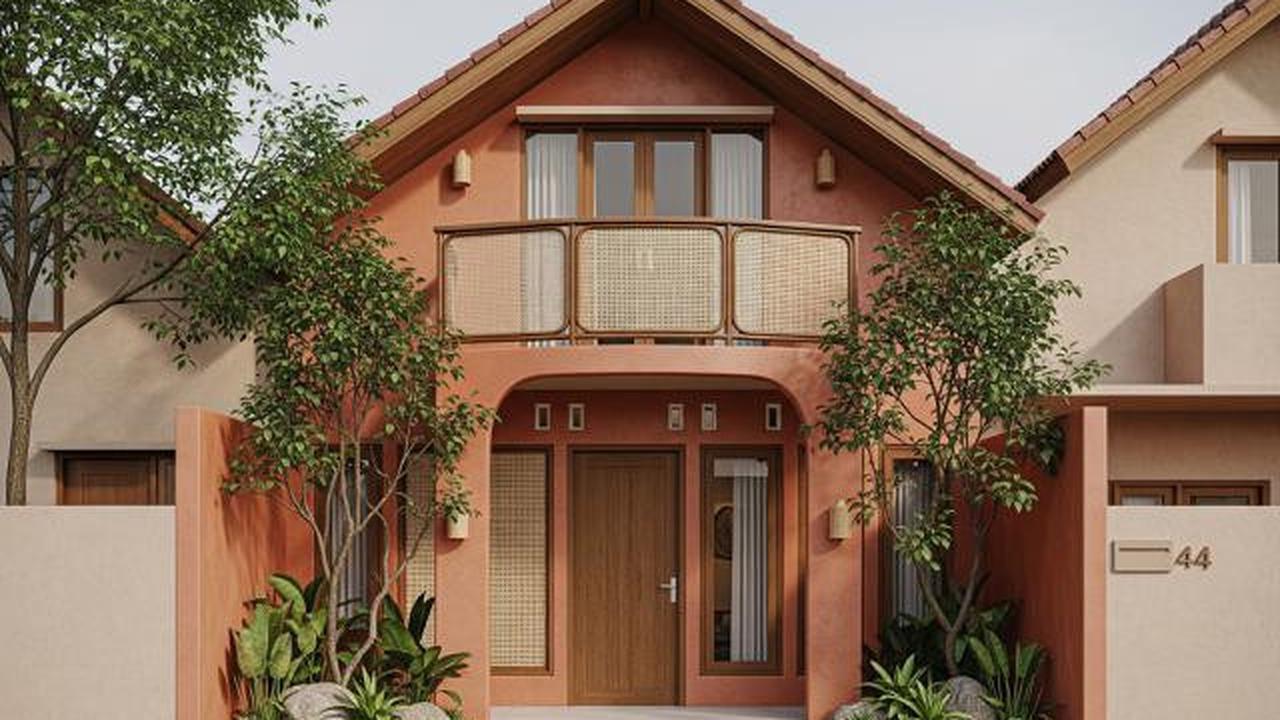 7 Desain Tampak Depan Rumah Mungil dengan Balkon Mini, Panduan untuk Hunian Estetik dan Fungsional