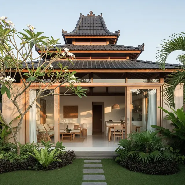 9 Model Rumah Sederhana tapi Mewah dengan Atap Limasan Modern, Perpaduan Elegan