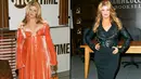 Kristie Alley mengurangi 55kg bobot tubuhnya. Ia mulai mengurangi berat badan sejak 2008 namun keberhasilan itu baru terlihat di tahun 2010 hingga 2011. (J. Shearer/WireImage; David Livingston/Getty Images/USWeekly)