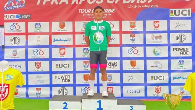 Pembalap Indonesia Julian Abi Rebut Best Sprinter di Tour de Serbie UCI Europe Tour 2025