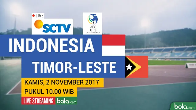 Timnas Indonesia U-19 vs Timnas Timor Leste U-19