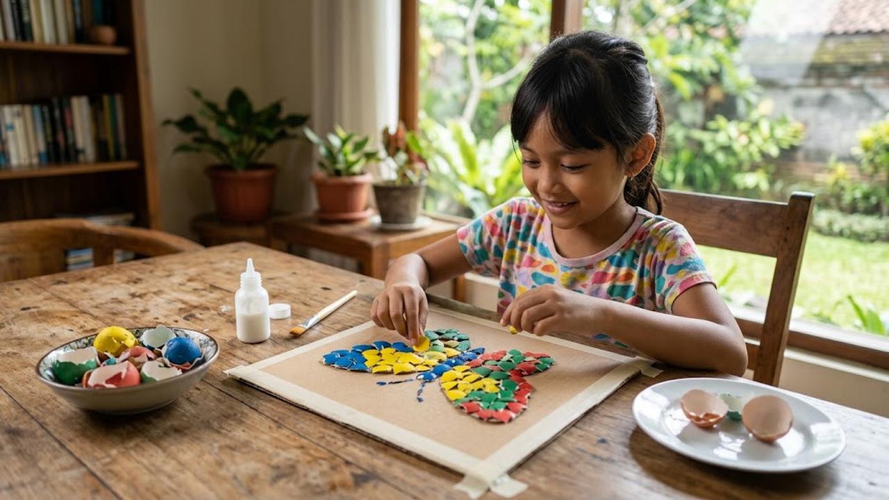 Ide Aktivitas Kreatif Anak dari Barang Bekas/AI Generated