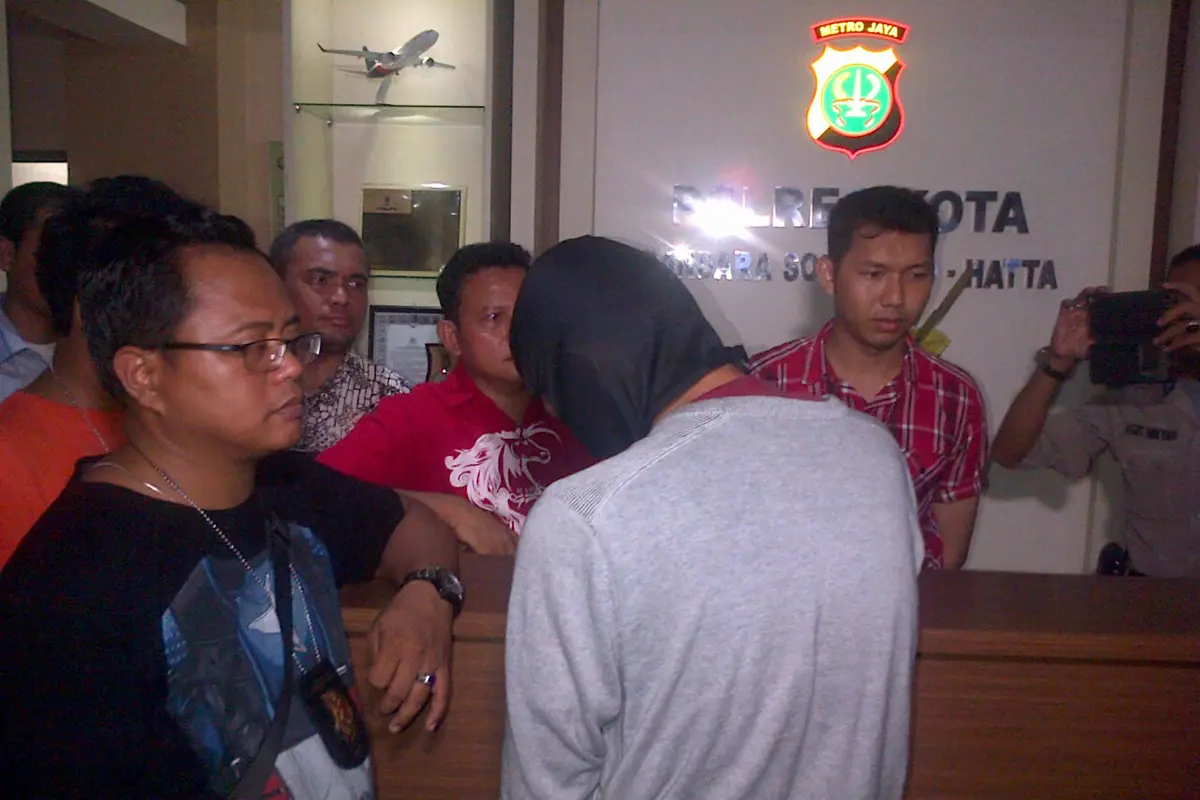 JAH, Tersangka Pembunuh Sri Wahyuni Ditahan Polres Bandara Soetta