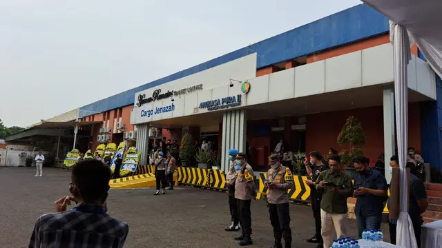 Suasana Kargo Jenazah atau human remains transit lounge di Terminal Bandara Internasional Soekarno Hatta untuk menjemput jenazah anak Ridwan Kamil, Emmeril Kahn Mumtadz atau Eril.