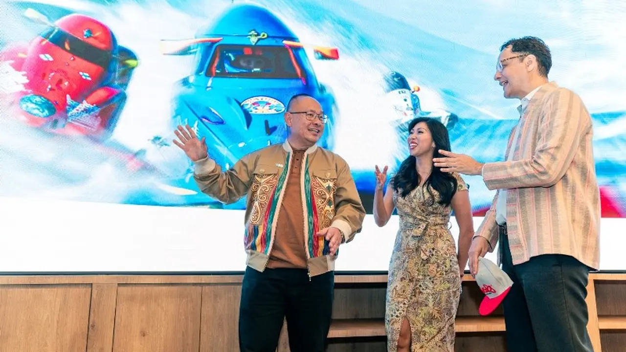 Konferensi pers F1 Powerboat Danau Toba di Kantor Pusat InJourney, Jakarta, Senin, 19 Februari 2024.