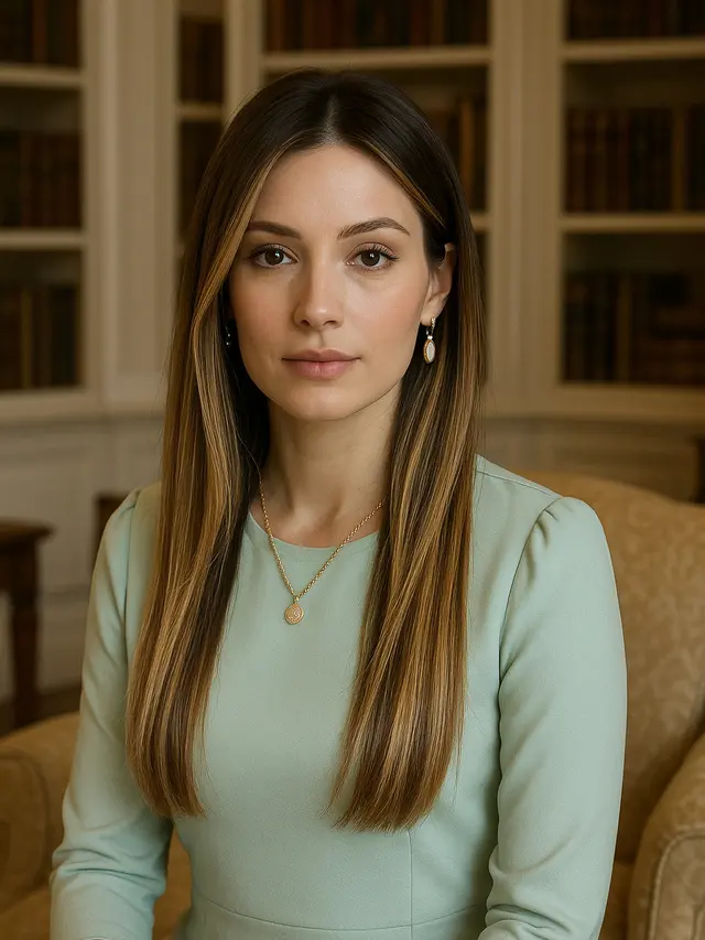 Model Rambut Panjang Lurus Tipis Usia 30-an