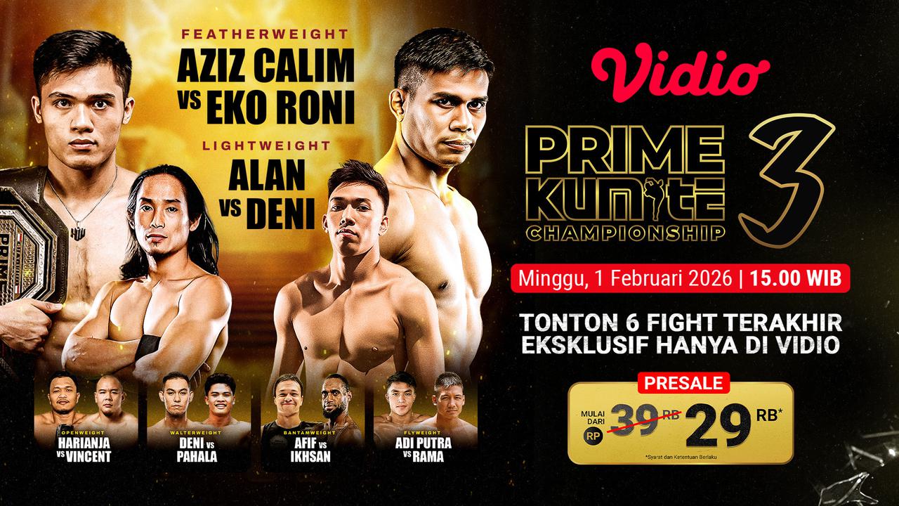 Saksikan Live Streaming Prime Kumite Championship 3, Eksklusif di Vidio