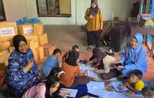 Didampingi Danlanud Husein Sastranegara, PIA Ardhya Sebar Bantuan buat Korban Bencana Alam di Cianjur