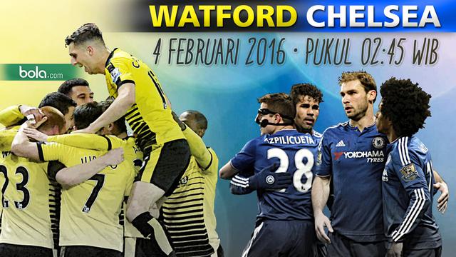 Watford vs Chelsea (Bola.com/Samsul Hadi)