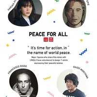 UNIQLO bersama kolaborator artis dan influencer dunia meluncurkan koleksi terbaru "Peace For All" sebagai gerakan menciptakan perdamaian global. Foto: Instagram @uniqlo