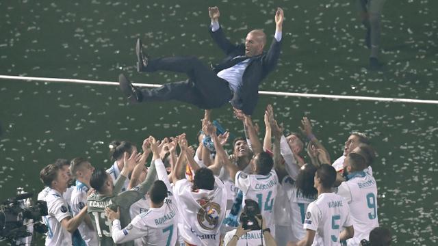 Momen Kebahagiaan Zidane dan Pemain, Real Madird