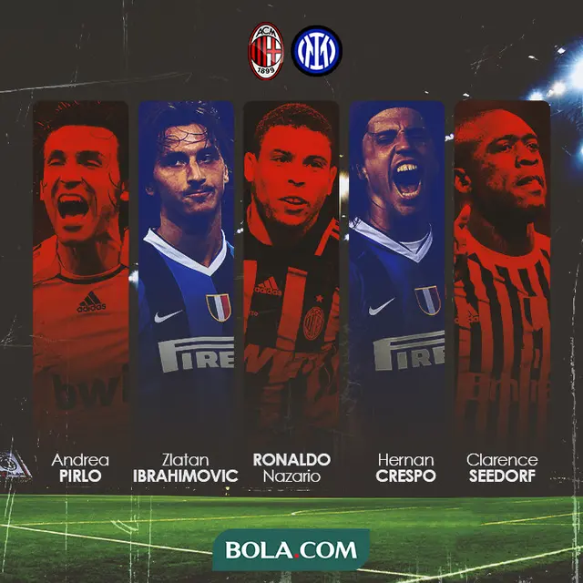 Serie A - 5 Pemain yang Pernah Berseragam AC Milan dan Inter Milan