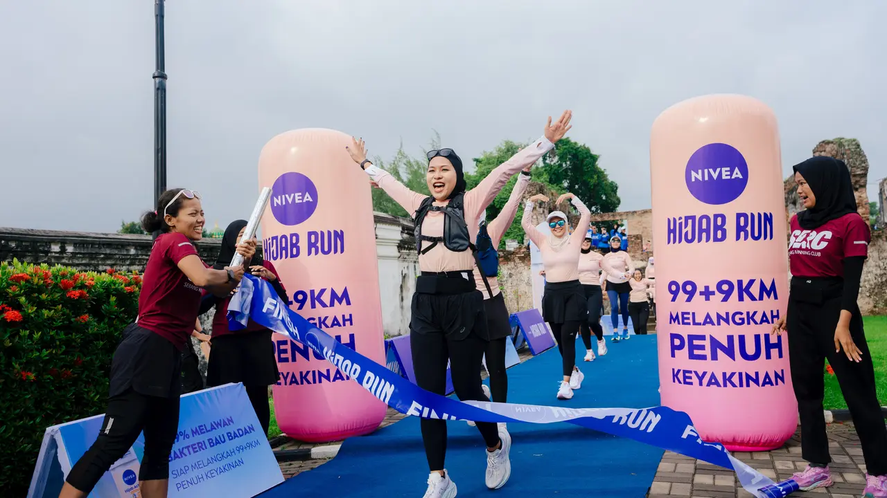99+9KM NIVEA Charity Run Finish Line (Foto Dok: NIVEA)