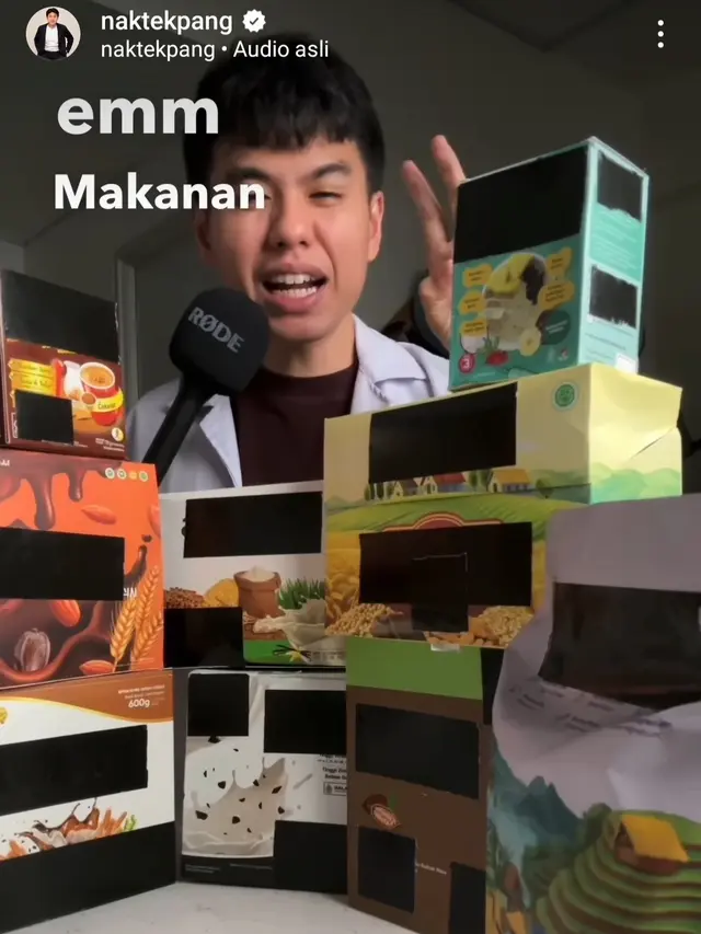 Content creator Dennis Guido belum lama ini mencoba hasil lab makanan sehat, dia pun langsung terkejut dengan hadilnya