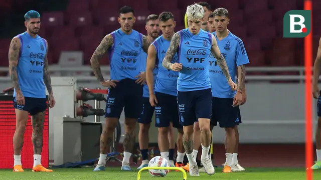 Latihan Resmi Timnas Argentina Jelang Laga FIFA Matchday Melawan Timnas Indonesia