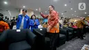 Selain Ketua KPK Firli Bahuri beserta Ketua KPU Hasyim Asy'ari dan Ketua Bawaslu Rahmat Bagja, dalam peluncuran kampanye ini juga dihadiri sejumlah perwakilan partai politik dan lembaga lainnya. (Liputan6.com/Faizal Fanani)