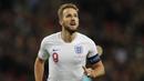 5. Harry Kane (8 Hattrick) - Harry Kane juga memiliki delapan hat-trick saat bermain untuk Tottenham dan masih aktif bermain di Premier League saat ini. (AFP/Adrian Dennis)