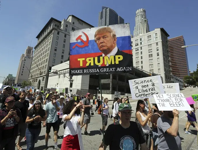 Aksi March for Science dan Hari Bumi (AP)