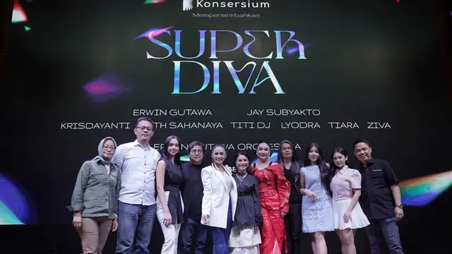 Lyodra, Tiara Andini, Ziva Magnolya bersama 3 Diva, Krisdayanti, Ruth Sahanaya dan Titi DJ.