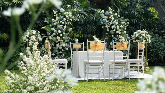 Paula Meliana bersama Melia Decoration menawarkan konsep pernikahan outdoor dengan protokol kesehatan.
