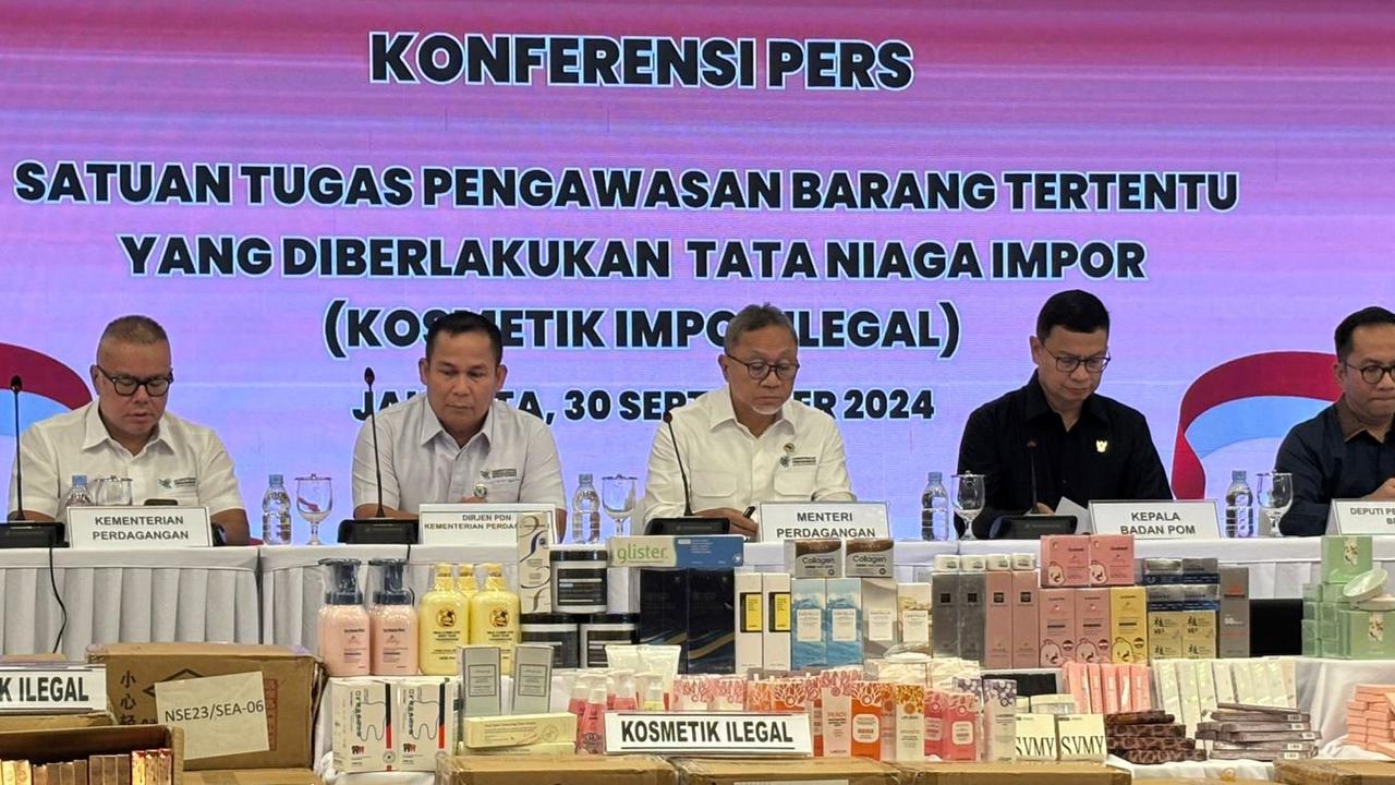 Pemerintah Amankan Kosmetik Ilegal Senilai Rp12 Miliar
