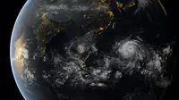 Dahsyatnya Penampakan Topan `Monster` Haiyan dari Luar Angkasa