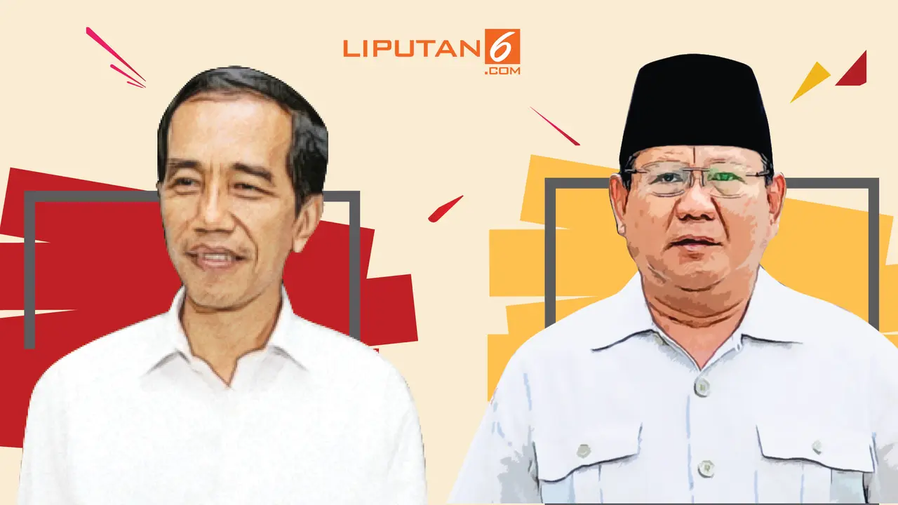 Banner Kala Jokowi & Prabowo Keceplosan