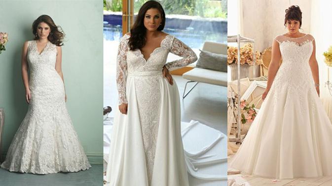 7 Inspirasi Baju Pengantin Plus Size Agar Terlihat Lebih