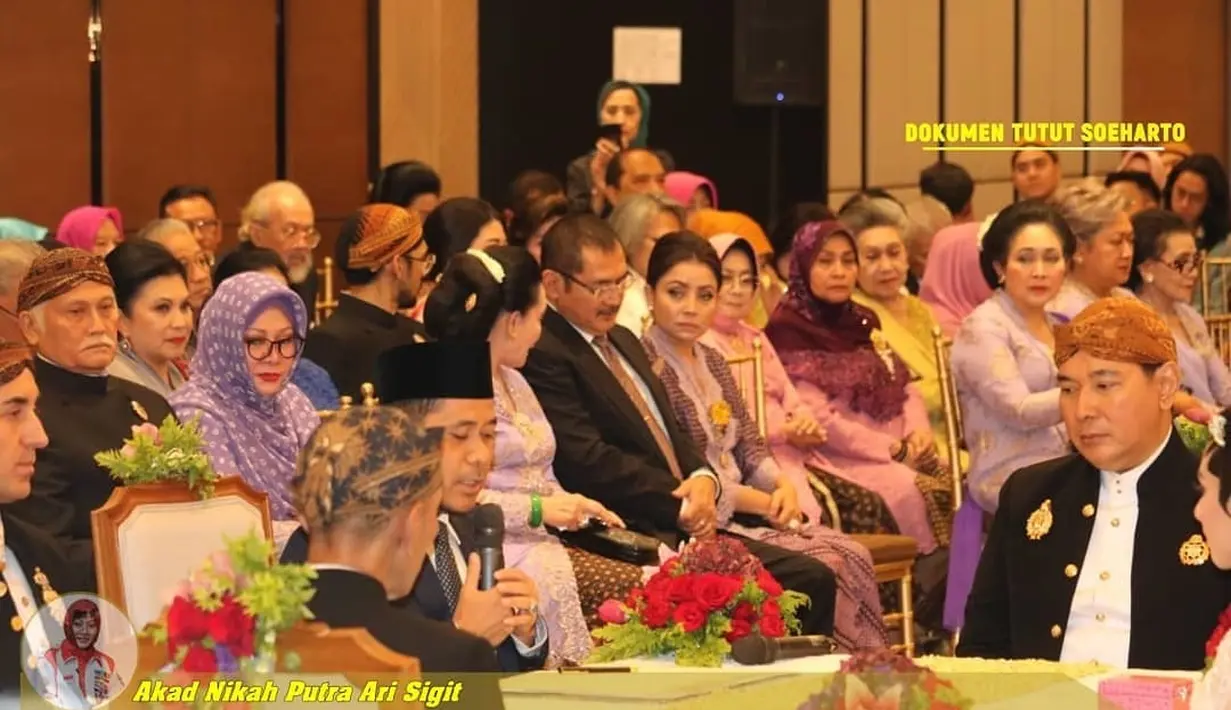 Haryo Putra Wibowo Nikah -Putra Ari Sigit (Foto: Instagram/tututsoeharto)