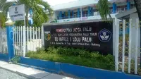 SD Inpres 1 Lolu, Kota Palu. Sekolah itu menjadi salah satu yang ditutup sementara oleh Dinas Pendidikan dan Kebudayaan Palu setelah ditemukan penyebaran Covid-19. (Foto: Etha).