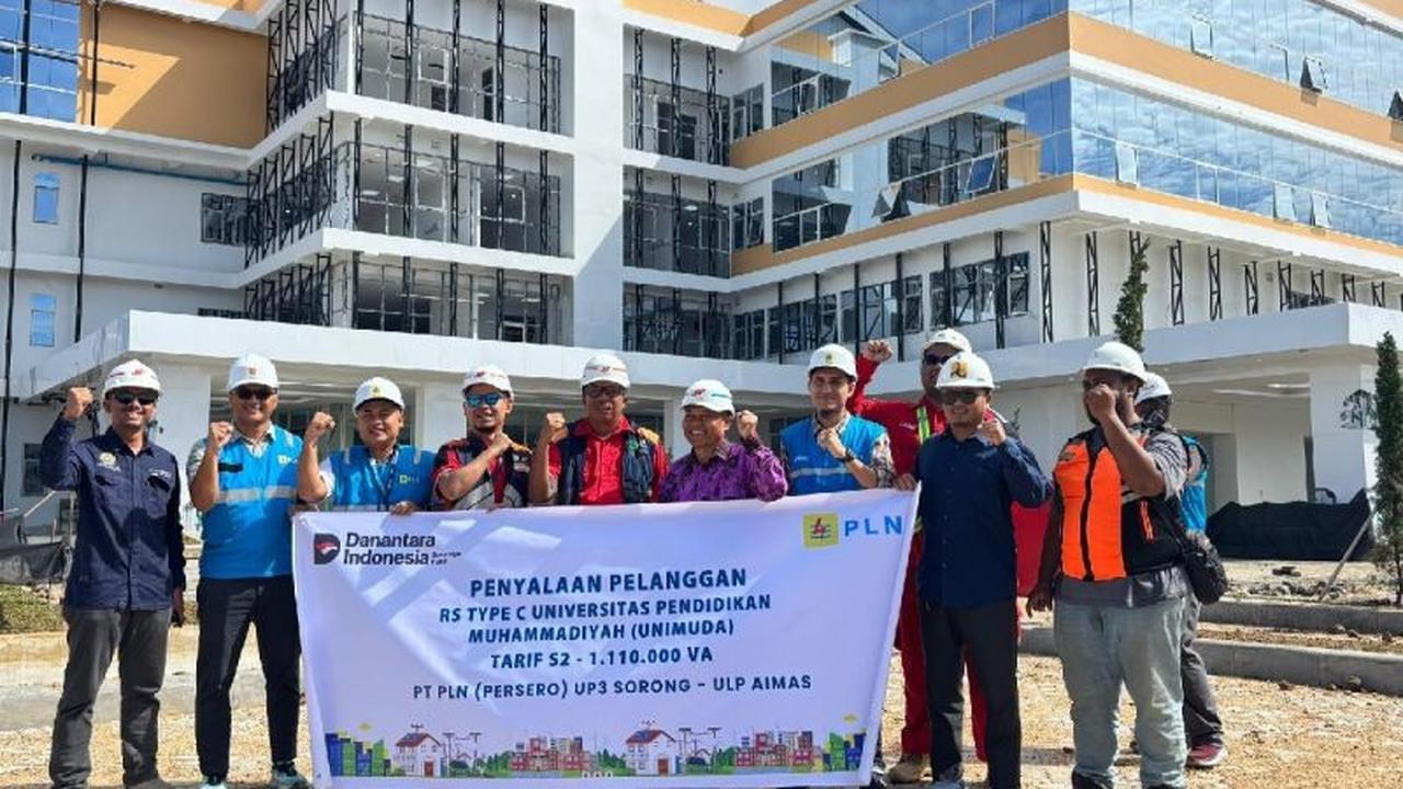 PLN Alirkan Listrik 1.110 kVA untuk RS PKU Unimuda Sorong, Dukung Infrastruktur Kesehatan Papua Barat Daya