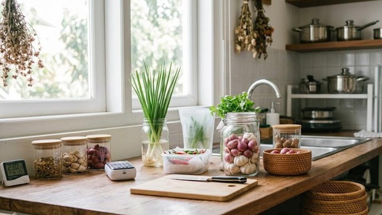 Hack Menyimpan Bumbu Dapur agar Tahan Lama (AI Generated)