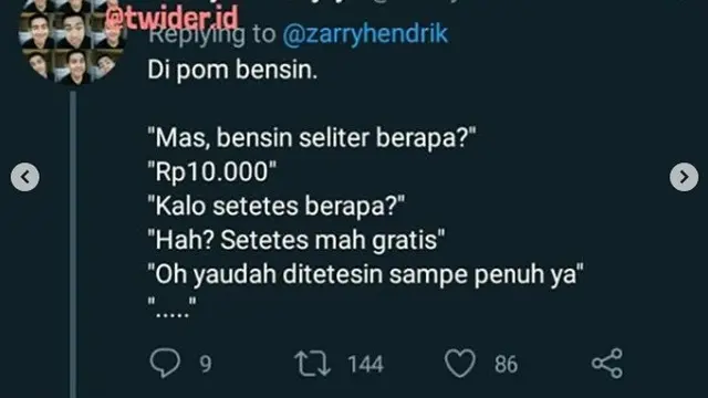cuitan seberapa miskin lo (foto: twitter/@twider.id)