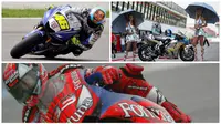 Balapan MotoGP kerap diwarnai dengan hal-hal unik dan menarik. Pebalap suka mendesain kostum, motor, dan helmnya dengan corak-corak menarik.