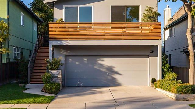 Rumah Minimalis dengan Balkon di Atas Garasi/Nurul Diva Kautsar via Meta AI