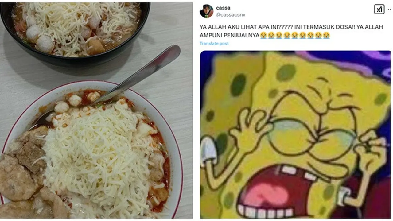 6 Komentar Netizen Lihat Orang Makan Seblak Pakai Keju,