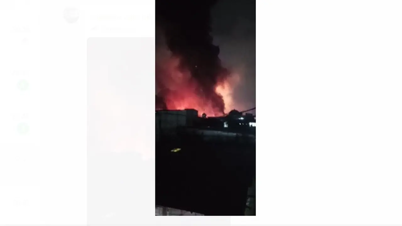 Kebakaran terjadi di Depo Pertamina Plumpang, Jakarta, Jumat (3/3/2023)