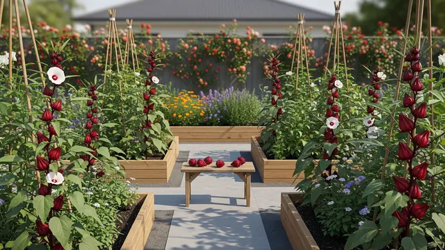Ide Kebun Rosella Rumahan yang Cantik dan Produktif/Gemini AI
