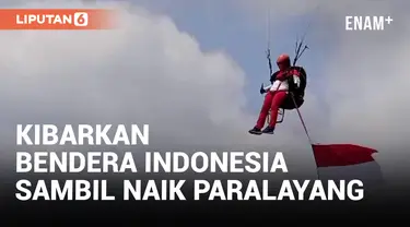 Sambut Kemerdekaan, Guru di Subang Kibarkan Bendera Indonesia di Udara