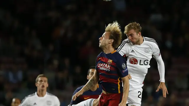 Barcelona Vs Leverkusen (Liputan6.com)