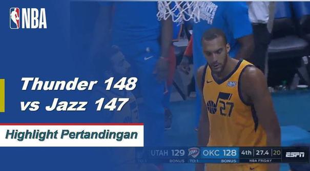 Paul George memimpin Thunder dengan 45 poin saat mereka berjuang untuk kemenangan dua kali lipat melawan Jazz.