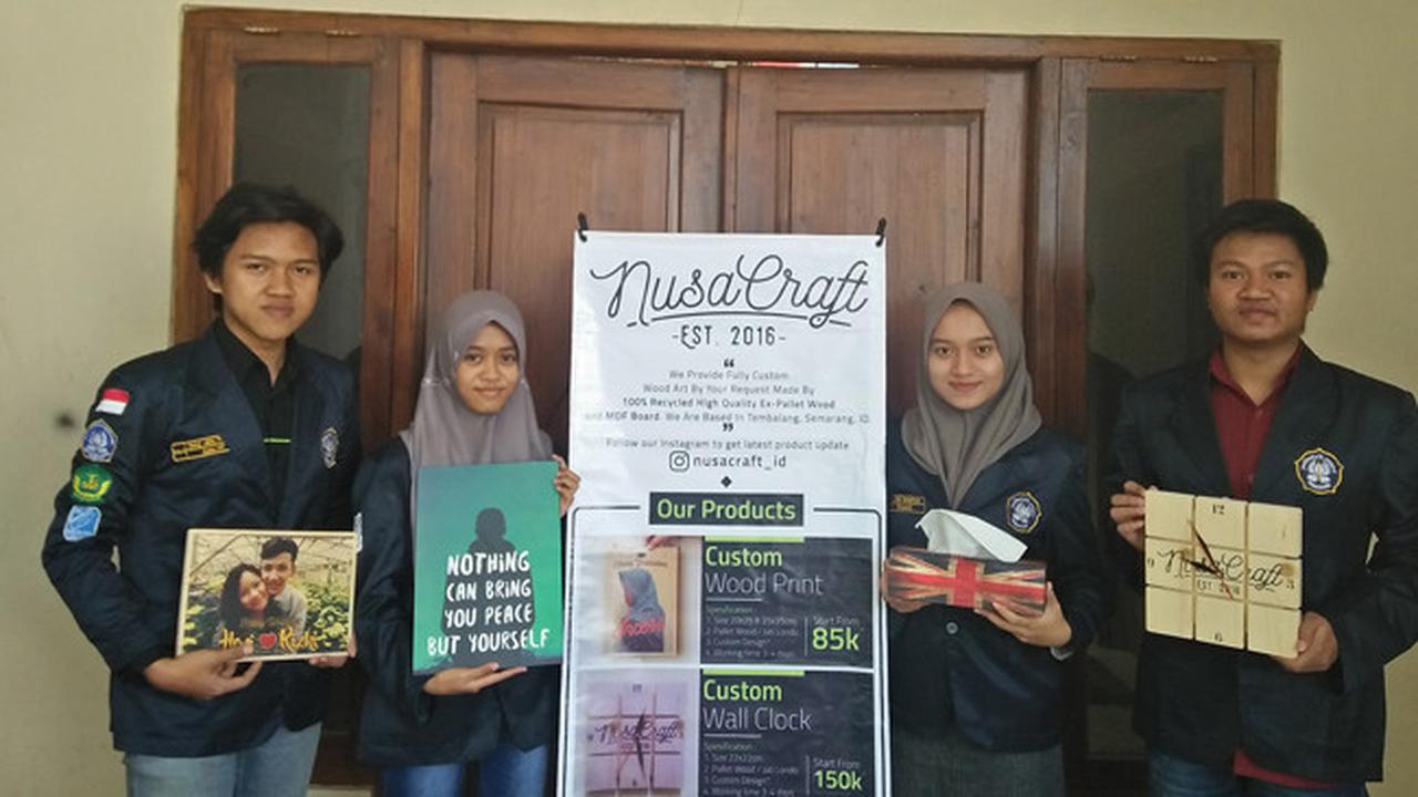 Mahasiswa Polines Ciptakan Wood Print, Souvenir Anti-mainstream