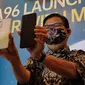 Aryo Meidianto A, PR Manager OPPO Indonesia, saat meluncurkan Oppo A96 di Jakarta. Liputan6.com/Giovani Dio Prasasti