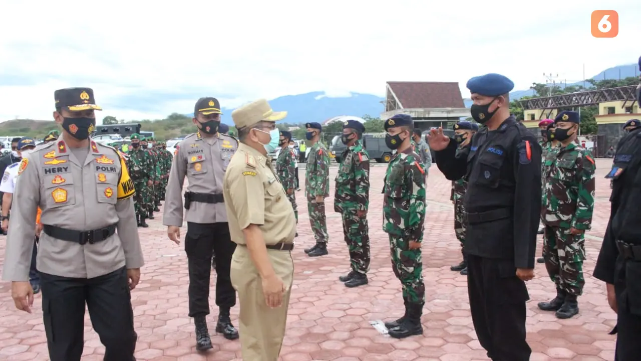 apel pasukan pengamanan natal dan tahun baru di Sulteng