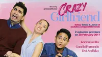 Gandhi Fernando pacaran dengan Karina Nadila di web series Crazy Girlfriend