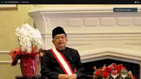 Mantan Wakil Presiden Republik Indonesia Jusuf Kalla menerima penghargaan tertinggi Grand Cordon of the Order of the Rising Sun dari kaisar Jepang pada Selasa, 10 Mei 2022 di Tokyo (KBRI Tokyo)