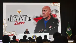 Alexander Zwiers pada perkenalan sebagai Direktur Teknik PSSI. (Liputan6.com/Theresia Melinda Indrasari)