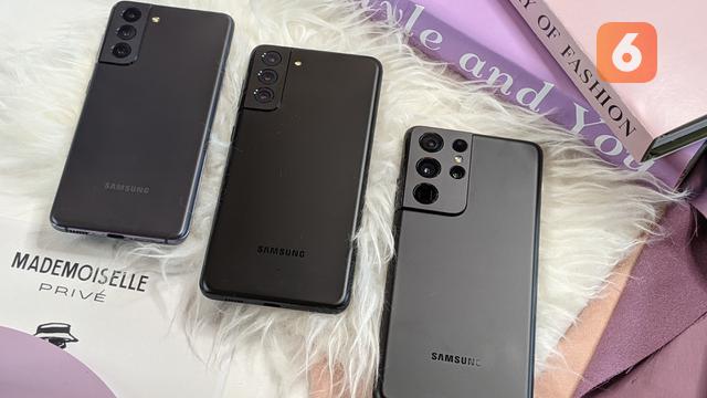 <span>Samsung umumkan Galaxy S21, Galaxy S21 Plus, dan Galaxy S21 Ultra. (Liputan6.com/ Yuslianson)</span>
