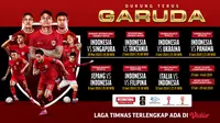 Jadwal Pertandingan Timnas Indonesia. (Sumber: Dok. Vidio.com)