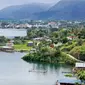 Danau Toba di Pulau Samosir, Sumatera Utara.